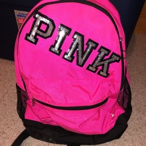 hot pink backpack